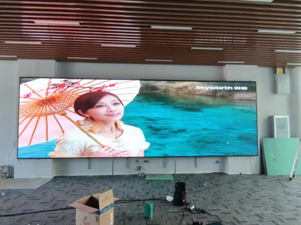 合水P1.53led小间距屏安装案例